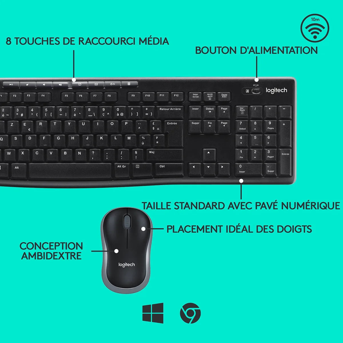 Logitech Wireless Desktop MK270 - 2