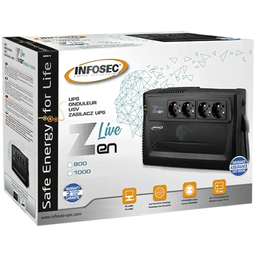 Infosec ZEN LIVE 1000VA - 2